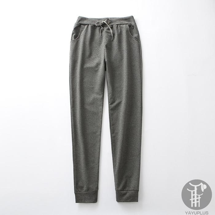 【値下げ】ジョガーパンツ スウェット レディース 無地 ウエストゴム パンツ ロング丈 スポーツ ヨガ 部屋着 運動着 春 秋 20代 30代 - 画像 (2)