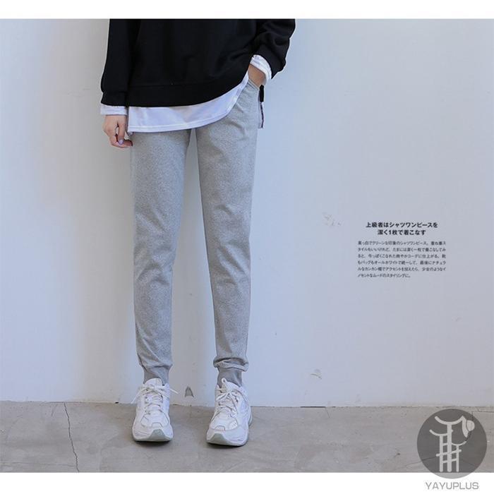 【値下げ】ジョガーパンツ スウェット レディース 無地 ウエストゴム パンツ ロング丈 スポーツ ヨガ 部屋着 運動着 春 秋 20代 30代 - 画像 (7)