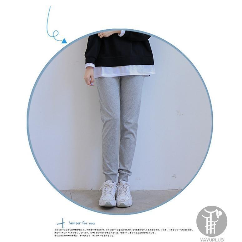 【値下げ】ジョガーパンツ スウェット レディース 無地 ウエストゴム パンツ ロング丈 スポーツ ヨガ 部屋着 運動着 春 秋 20代 30代 - 画像 (9)