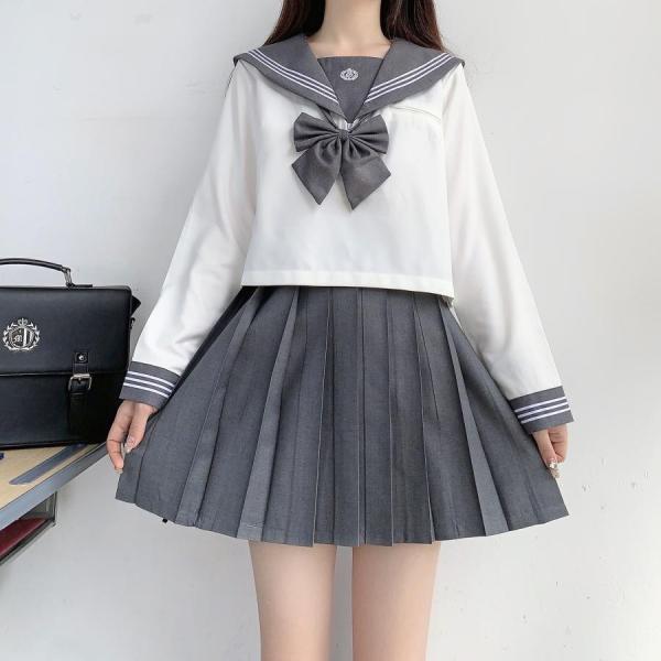 コスプレ 制服 JK 2点セット 女子高生 高校生 学生服 コスチューム コスプレ衣装 可愛い 彼女ミニスカ 仮装 セーラー服 大きいサイズ - 画像 (3)