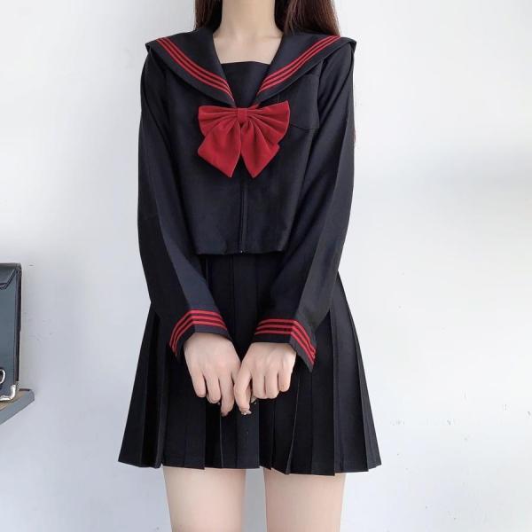 コスプレ 制服 JK 2点セット 女子高生 高校生 学生服 コスチューム コスプレ衣装 可愛い 彼女ミニスカ 仮装 セーラー服 大きいサイズ - 画像 (5)