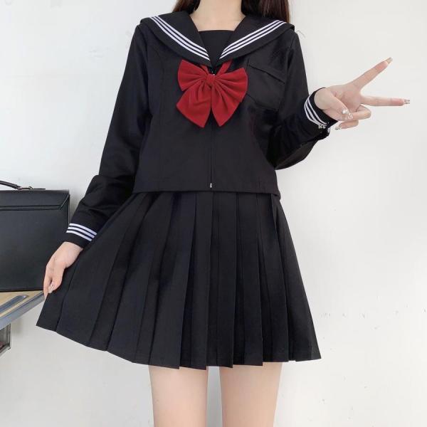 コスプレ 制服 JK 2点セット 女子高生 高校生 学生服 コスチューム コスプレ衣装 可愛い 彼女ミニスカ 仮装 セーラー服 大きいサイズ - 画像 (6)