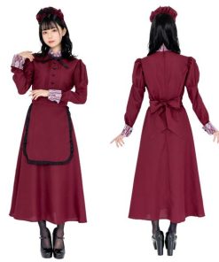 clearstone 洋館メイド ボルドー Ladies ハロウィン コスチューム