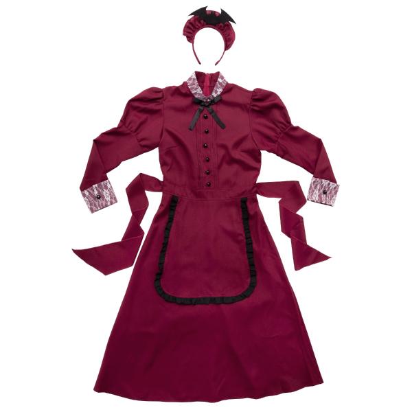clearstone 洋館メイド ボルドー Ladies ハロウィン コスチューム - 画像 (2)