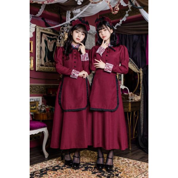 clearstone 洋館メイド ボルドー Ladies ハロウィン コスチューム - 画像 (3)