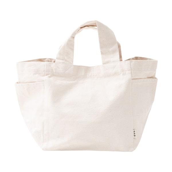 トートバッグ レディース 大きめ a4 キャンバス 大容量 リサイクル素材 シンプル ナチュラル - 画像 (2)