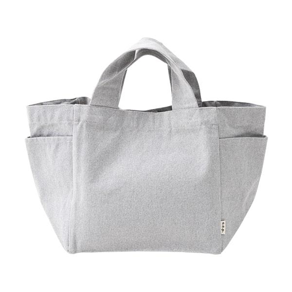 トートバッグ レディース 大きめ a4 キャンバス 大容量 リサイクル素材 シンプル ナチュラル - 画像 (4)
