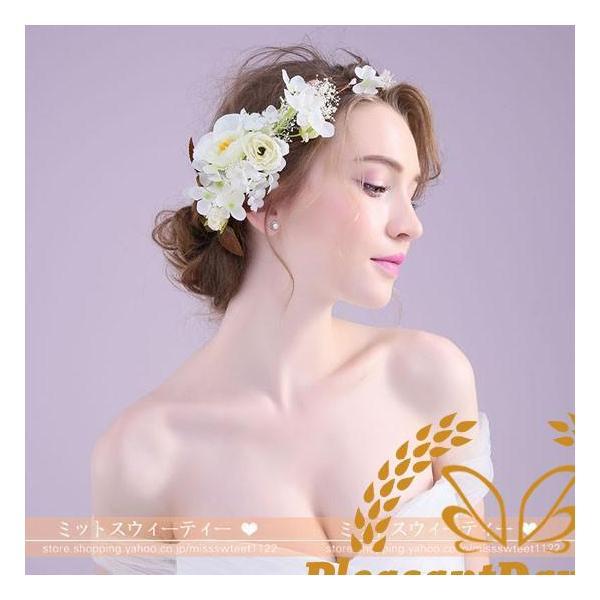 花冠 花嫁 ヘアアクセサリー 安い カチューシャ 森ガール キッズ用 パーティー 大人/子供用 結婚式 フラワーガール - 画像 (2)