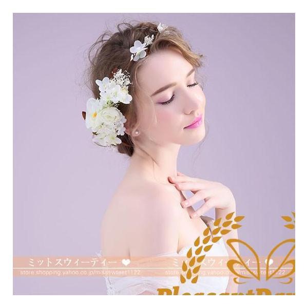 花冠 花嫁 ヘアアクセサリー 安い カチューシャ 森ガール キッズ用 パーティー 大人/子供用 結婚式 フラワーガール - 画像 (3)