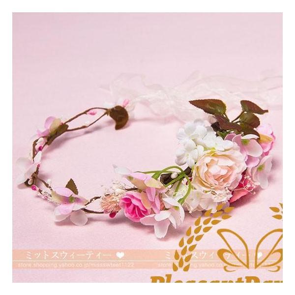 花冠 花嫁 ヘアアクセサリー 安い カチューシャ 森ガール キッズ用 パーティー 大人/子供用 結婚式 フラワーガール - 画像 (5)