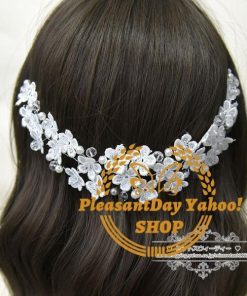 ウェディング ヘッドドレス ヘアバンド バックカチューシャ 結婚式 二次会 披露宴 花嫁 ブライダル 演奏会 ウエディング パーティー 発表会 前撮り 花 フラワー