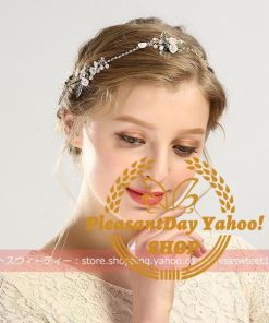 ウエディング ヘッドドレス ヘアバンド Uピンセット 髪飾り 花嫁 ウェディング 結婚式 発表会 演奏会 披露宴 ブライダル パーティー 二次会 ヘアアクセサリー