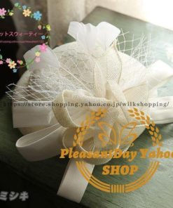 ウエディングハット ピンク ブラック ネイビー ベージュ ブライダル ヘアアクセサリー 二次会 ヘッドドレス 結婚式 パーティーハット 髪飾り ウェディング 帽子