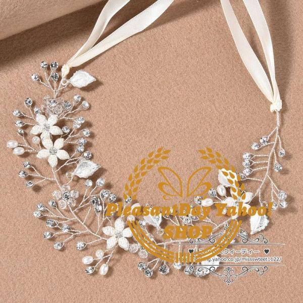 ウェディング小物 ヘアバンド 小枝 ヘッドドレス ヘアアクセサリー 結婚式 二次会 披露宴 花嫁 ブライダル ウエディング パーティー 前撮り 挙式 発表会
