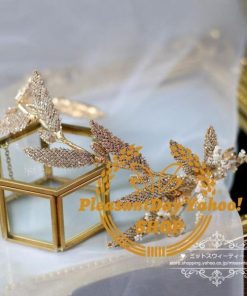 ウエディングヘッドドレス ウェディングアクセサリー カチューシャ 髪飾り ゴールド 花嫁 結婚式 披露宴 ブライダル 二次会 前撮り パーティー 演奏会 発表会