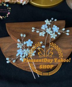 ヘッドドレス パール花 髪飾り ウェディング ヘアアクセサリー ブライダル 結婚式 フォーマル フラワー 花嫁 髪留め 和装 着物 二次会 お呼ばれ 3本 安い