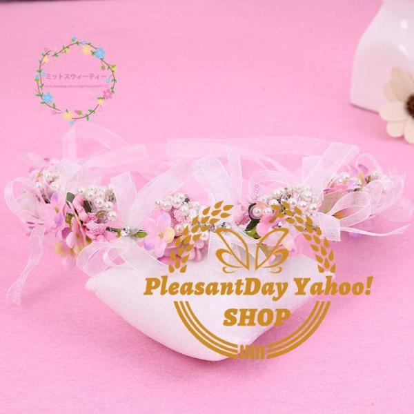 花冠 安い ウェディング 花かんむり 2色 ヘッドドレス 造花 髪飾り 花輪 ブライダル 大人用 リゾート 旅行 花嫁 二次会 結婚式 フェス 森ガール 手作り