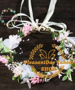 花かんむり 安い ウェディング 大人花冠 花輪 リゾート ヘッドドレス ティアラ 造花 髪飾り 旅行 花嫁 二次会 結婚式 フェス 森ガール ボヘミア 手作り 可愛い