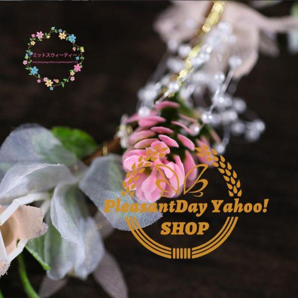 花かんむり 安い ウェディング 大人花冠 花輪 リゾート ヘッドドレス ティアラ 造花 髪飾り 旅行 花嫁 二次会 結婚式 フェス 森ガール ボヘミア 手作り 可愛い - 画像 (3)