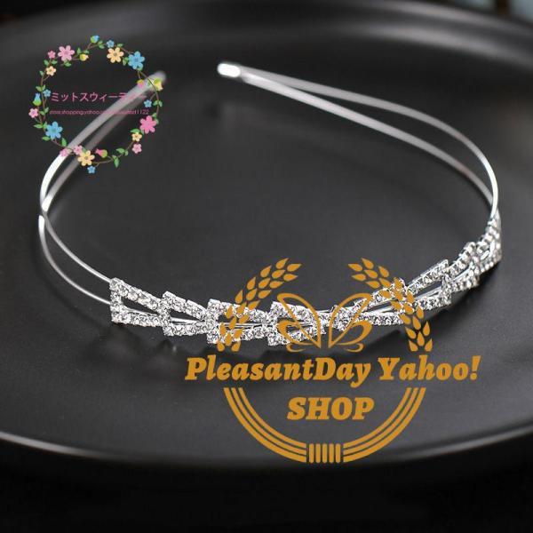 ウエディング カチューシャ ブライダル ヘッドドレス ウェディング 髪飾り パール ヘアアクセサリー 花嫁 リゾート 発表会 演奏会 パーティー フォーマル - 画像 (4)