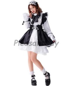 コスプレ メイド服 ゴスロリ 黒 コスプレ衣装  コスチューム 仮装 女子 かわいい メイド 半袖ワンピース コスプレゴスロリ 学園祭