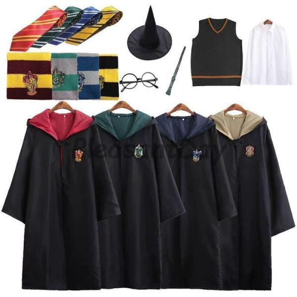 コスプレ衣装 グリフィンドールハリーポッターローブ/レイブンクロー/ハッフルパフ/スリザリン/仮装 子供 大人 - 画像 (5)