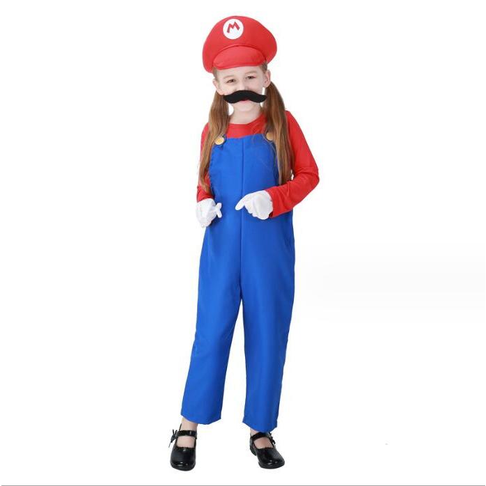 ハロウィン衣装 子供用 5セットハロウイン 衣装 子供 ハロウィン コスプレ スーパーマリオ風 - 画像 (5)