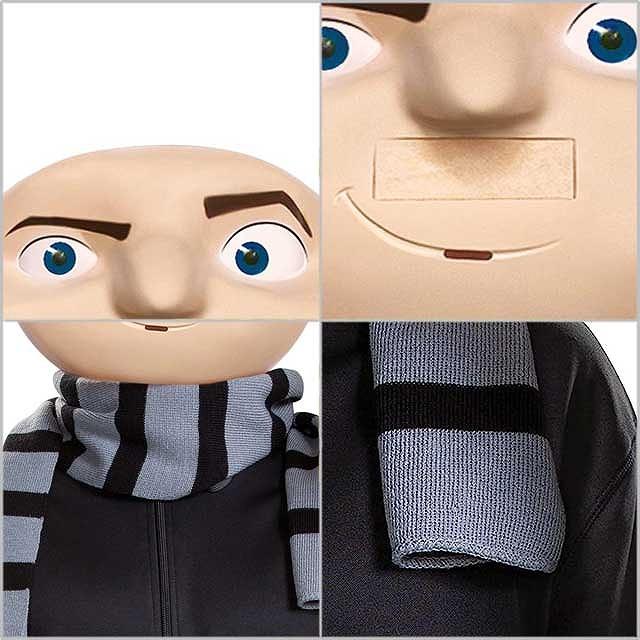 【並行輸入品】ハロウィン コスプレ 仮装 ミニオンズ 怪盗グルー マスク ニットスカーフ 大人用 2点セット 119159AD