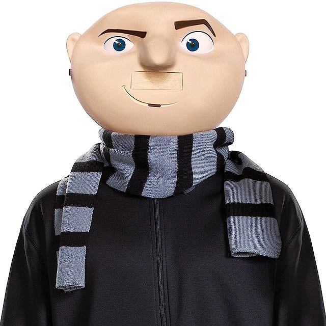 【並行輸入品】ハロウィン コスプレ 仮装 ミニオンズ 怪盗グルー マスク ニットスカーフ 大人用 2点セット 119159AD - 画像 (2)