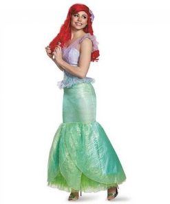 【並行輸入品】ハロウィン コスプレ ディズニー DISNEY アリエル ウルトラ プレステージ 豪華仕様 コスチューム 大人用 98451N