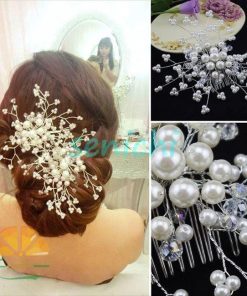 ヘッドドレス 髪飾り ヘアアクセサリー パール 花 ウェディング 和装 着物 振袖 結婚式 ヘッドアクセサリー レディース 髪留め フォーマル ブライダル お呼ばれ