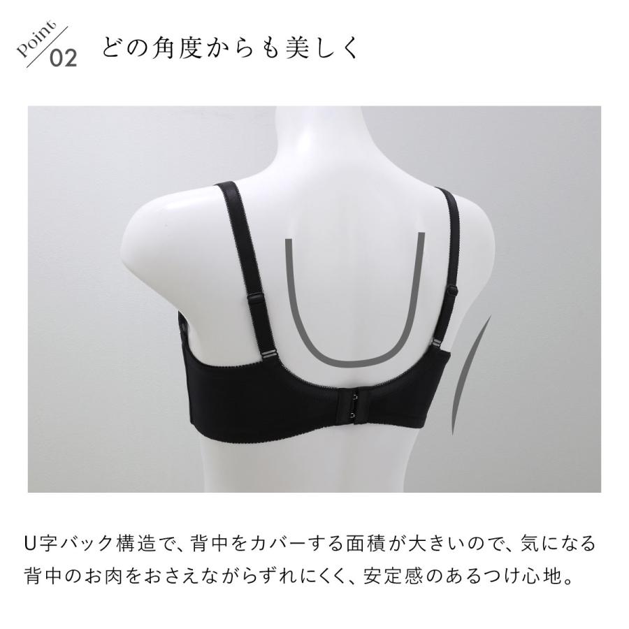 Triumph ブラジャー 魔法のデコルテ サイドスリム SHIROHATOとトリンプの共同企画 背中すっきり 脇高 単品 -ST01 - 画像 (5)