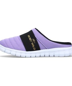 BODY WILD ボディワイルド BLH5540 レディース クロッグ サンダル スリッパ ルームシューズ 着脱簡単 シンプル ロゴ ラべンダー SALE