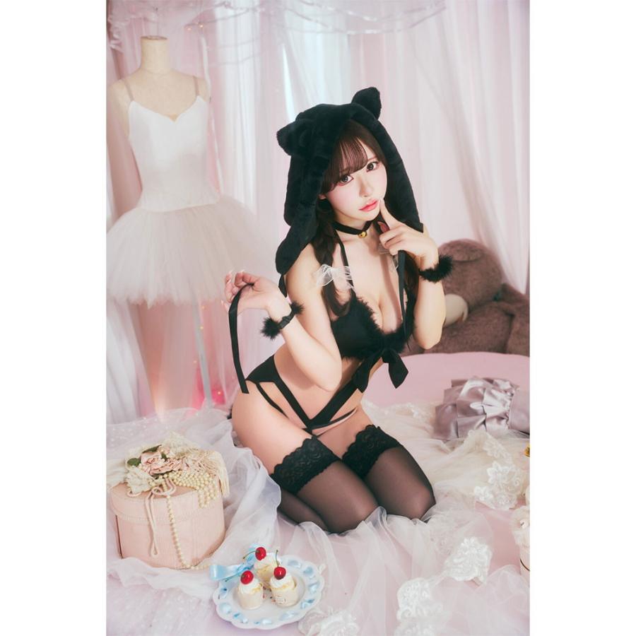 clearstone クリアストーン Clearstone コスプレ アニマル ねこ メルティーペット クロネコ レディース フリーサイズ ブラック[meltypet-kuroneko] - 画像 (9)
