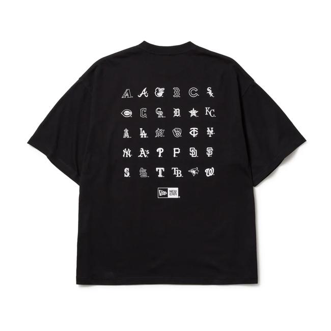 NEW ERA NEWERA ニューエラ 半袖 オーバーサイズド コットン Tシャツ MLBチームロゴ ブラック 14410064【 トップス オーバーサイズ 綿 】【メール便・代引不可】 - 画像 (4)