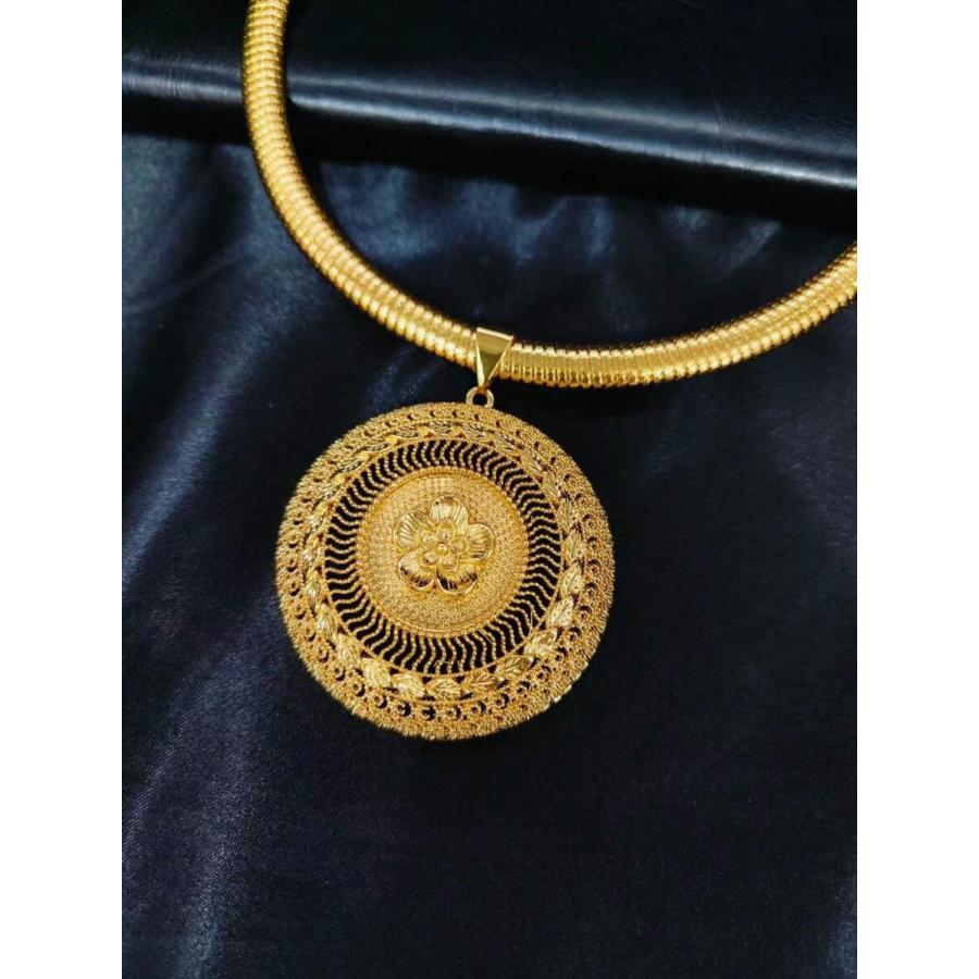 ジュエリー レディース セット 3点セット ゴールドメッキジュエリー:ネックレス、ピアス、リング - 女性に人気、ヨーロッパ、中東 - 画像 (2)