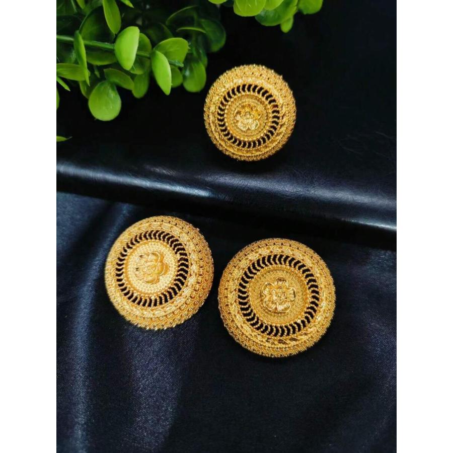 ジュエリー レディース セット 3点セット ゴールドメッキジュエリー:ネックレス、ピアス、リング - 女性に人気、ヨーロッパ、中東 - 画像 (3)