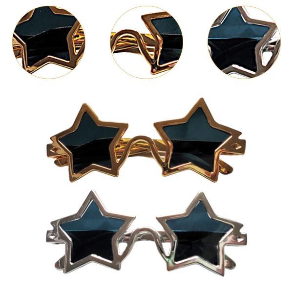 スターグラスデコレーション トレンディで面白いメガネ コスプレ 仮装 ダンス 男の子用 - 画像 (2)