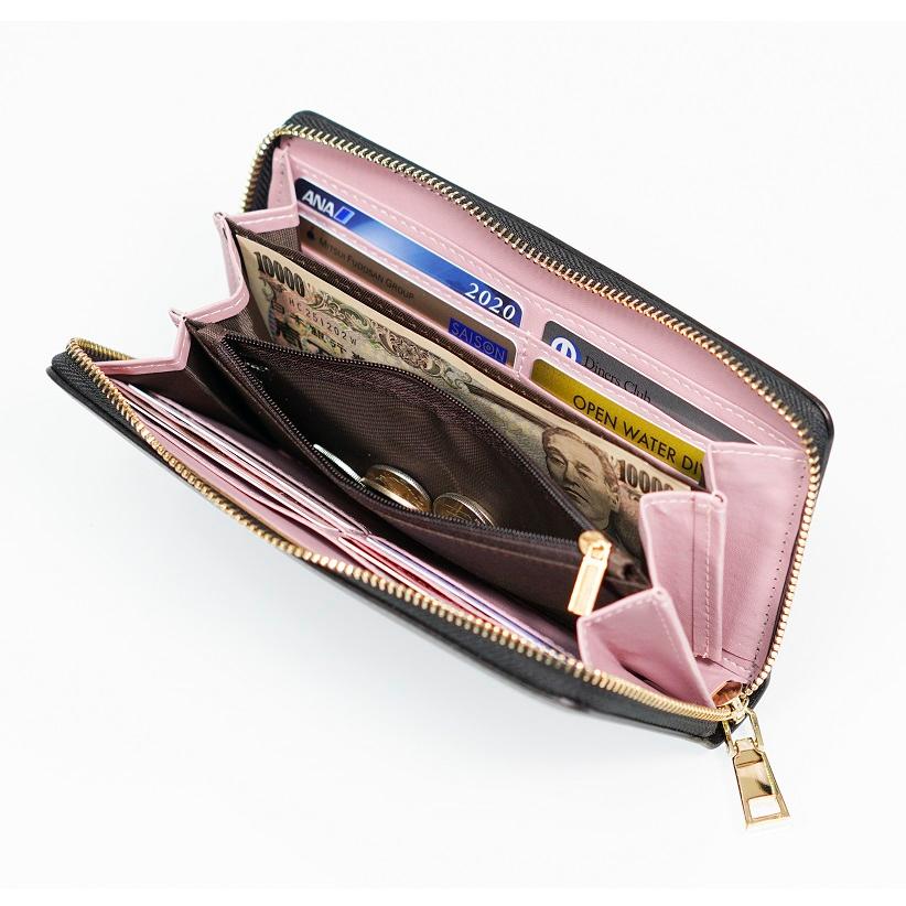 財布 長財布 レディース 大容量 仕切り 小銭入れ 20代 30代30代 40代 50代 メンズ 革 レザー カード おしゃれ かわいい 使いやすい - 画像 (2)