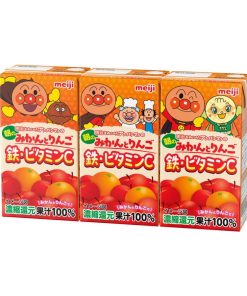◆明治 アンパンマンの朝のみかんとりんご 鉄・ビタミンC 125ml×3個パック