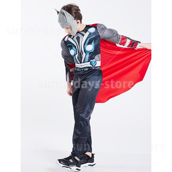 マイティ ソー コスプレ 衣装 マスク 付き Thor ハロウィン 仮装 子供 男 キッズ 男の子 アベンジャーズ 風 クリスマス ハロウィーン コスチューム 服 - 画像 (9)