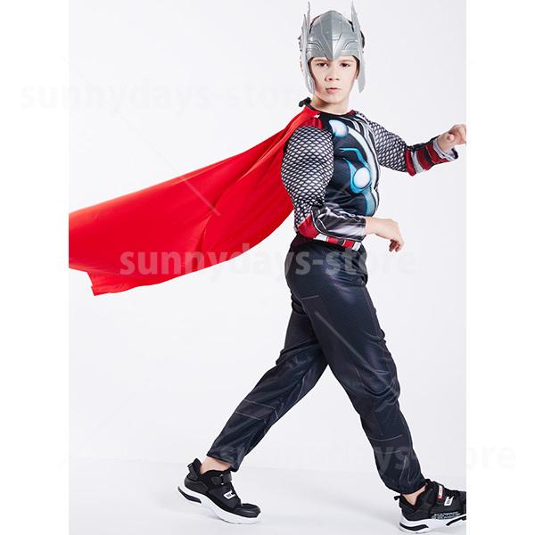 マイティ ソー コスプレ 衣装 マスク 付き Thor ハロウィン 仮装 子供 男 キッズ 男の子 アベンジャーズ 風 クリスマス ハロウィーン コスチューム 服 - 画像 (7)