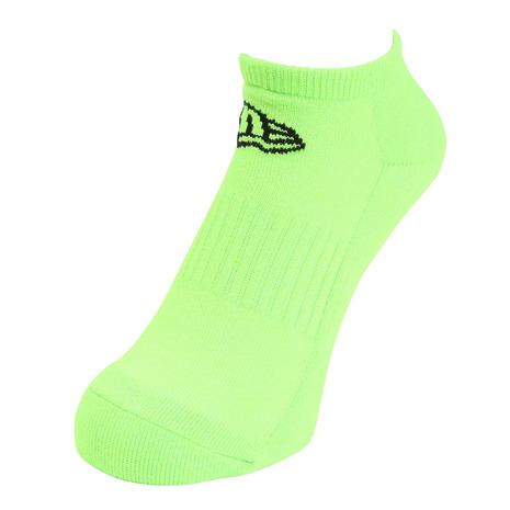 NEW ERA ニューエラ(NEW ERA)(メンズ、レディース)ソックス ショート 3足組 ブラック ネオンオレンジ ネオングリーン 14518170