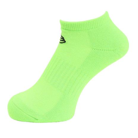 NEW ERA ニューエラ(NEW ERA)(メンズ、レディース)ソックス ショート 3足組 ブラック ネオンオレンジ ネオングリーン 14518170 - 画像 (2)