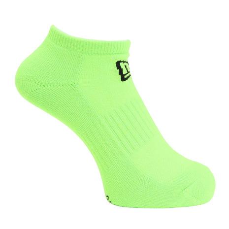 NEW ERA ニューエラ(NEW ERA)(メンズ、レディース)ソックス ショート 3足組 ブラック ネオンオレンジ ネオングリーン 14518170 - 画像 (4)