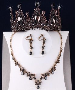 ウェディングティアラ ネックレス/イヤリング ブライダル ティアラ クリスタル ウエディング パーティー ジュエリー ブライダル小物 結婚式