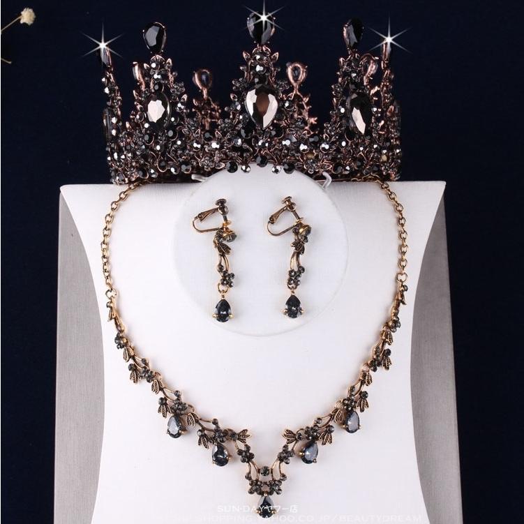 ウェディングティアラ ネックレス/イヤリング ブライダル ティアラ クリスタル ウエディング パーティー ジュエリー ブライダル小物 結婚式