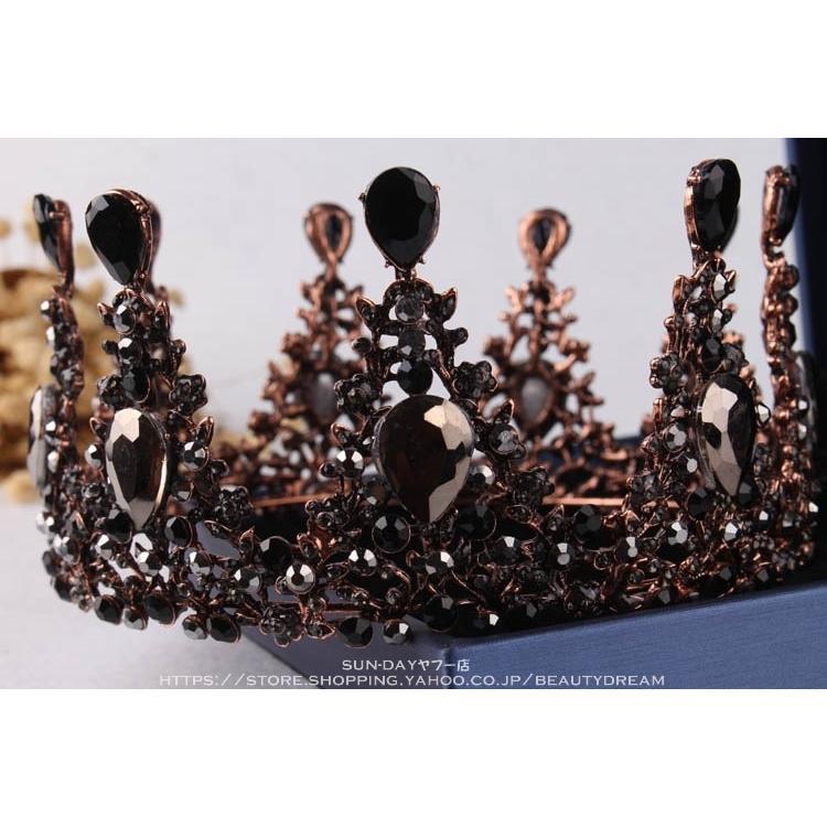 ウェディングティアラ ネックレス/イヤリング ブライダル ティアラ クリスタル ウエディング パーティー ジュエリー ブライダル小物 結婚式 - 画像 (5)