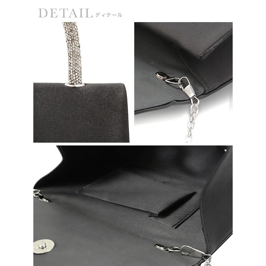 Retica パーティーバッグ 結婚式 パールハンドル 2way エナメル スクエア ミニ パーティー バッグ - 画像 (2)