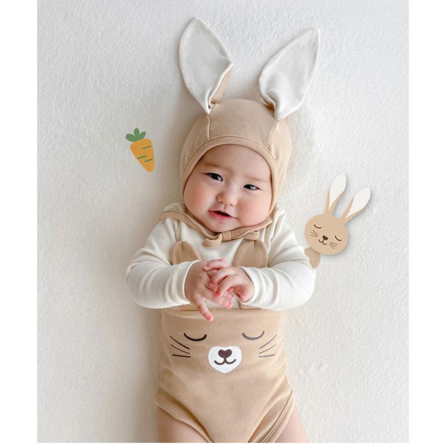 ベビー服 ロンパース かわいい ウサギ耳付き ハロウィン 衣装 兎 子供 コスプレ 部屋着 ハロウィン衣装 カバーオール 仮装 - 画像 (3)